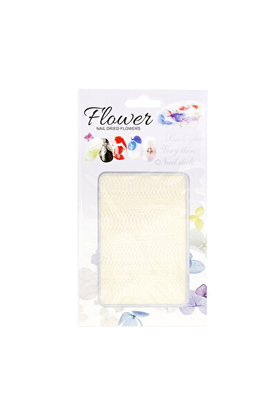 global fashion Sticker decor unghii, Flower B06, alb