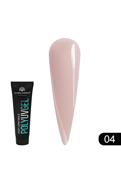 global fashion Полигел с брокат Global Fashion 30 г 04