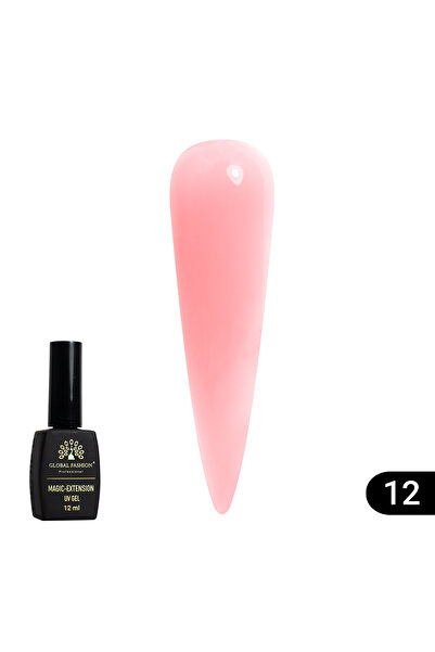 global fashion Gel UV constructie, Magic Extension, Global Fashion, 12 ml, Ro...