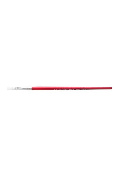 global fashion Pensula unghii pentru aplicare gel UV, Nr. 4, culoare roz