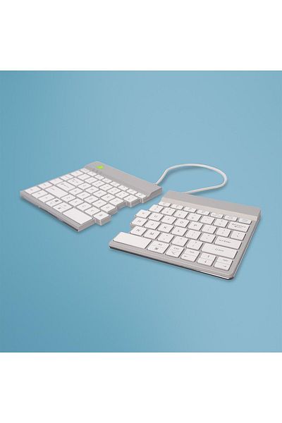 Inna marka Klawiatura R-Go Tools Split Break QWERTY (US) bluetooth biała, RGOSBUSWLWH