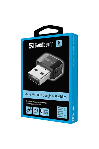 Inna marka Karta sieciowa Sandberg Micro Wifi 650 Mbit/s