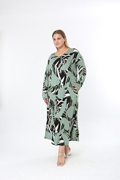 XL Modam Women's Large Print Plus Size Dress