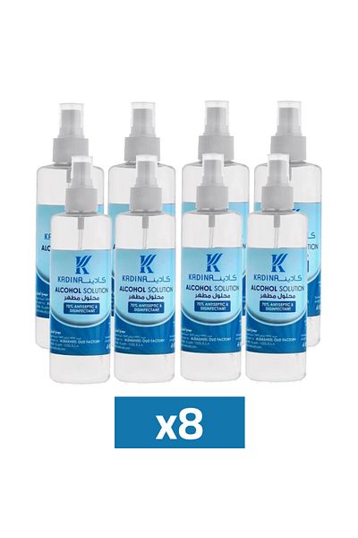 kadina Alcohol solution spray 250 ml - 8 pieces | بخاخ مطهر عام كحول ٧٠٪ ٢٥٠ مل