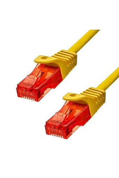 ProXtend Kabel Ethernet CAT6 U/UTP CU LSZH żółty 25cm, 6UTP-0025Y