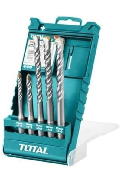 TOTAL T0TAL TAC190501 Concrete Drill Bit Set, Multifunction Drill Bit Set 5 Pcs