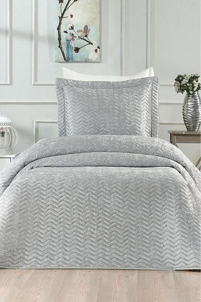 Çeyiz Diyarı Nova Single Bedspread Gray