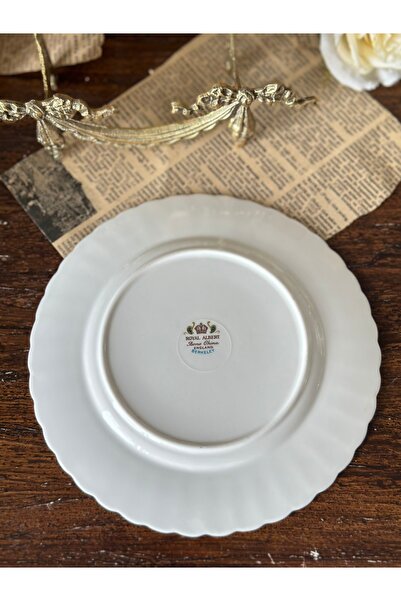 Royal Albert Antique Royal Albert Berkeley Series Color Flower Porcelain Cake Wall Plate 18.5 cm Pcs