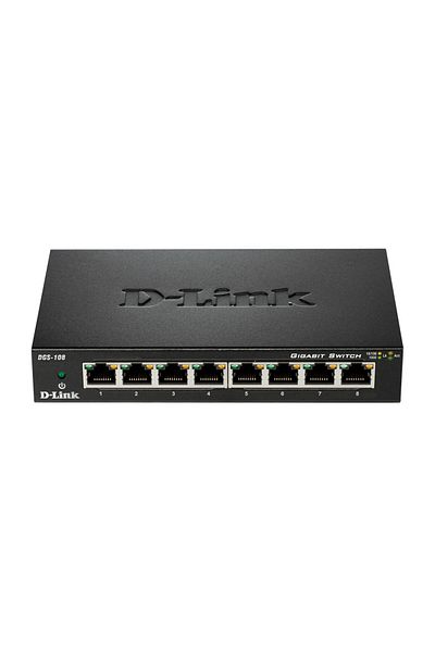 Inna marka D-Link DGS-108GL, Switch Gigabit Ethernet negestionat cu 8 porturi, Carcasă metalică, DGS-108GL/E