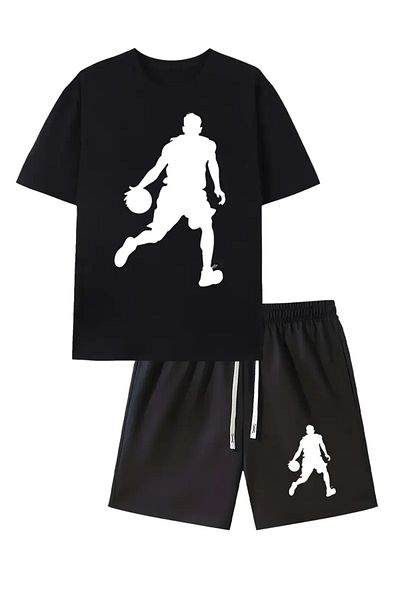 LAND MODA Running Shorts and Sweatpants Set for Men - Cozy Sportswear, Perfect for Spring/Summer,