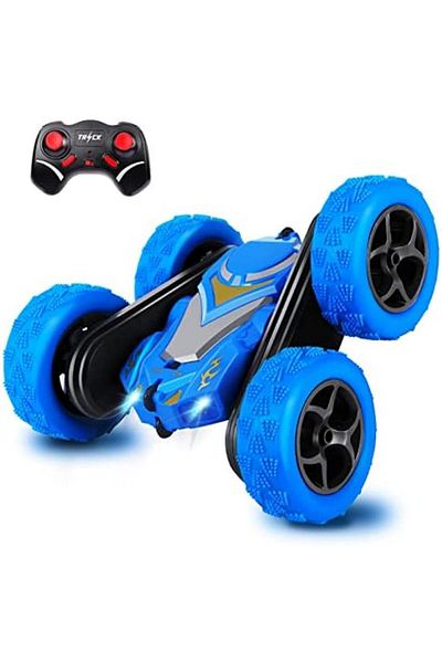 Toyo Remote Control Cars, RC Stunt Car Toys for Boys Girls, 2.4Ghz Double Sided 360° Flips Rotating 4WD