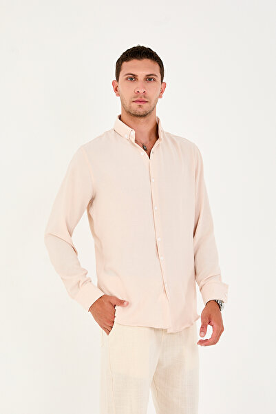 No Way Cămașă Aerobin cu mânecă lungă și guler cu nasturi pentru bărbați