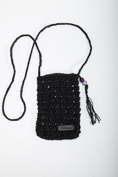 miram shoes Super Luxury Black-Women's Strap Hand Knitted Shoulder Bag