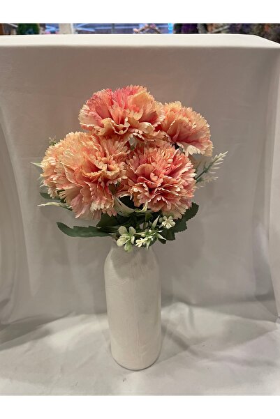 Ekol Çiçekçilik Karanfil Çiçek Yapay 5 Kafalı 32 Cm Boy 1.ci Kalite