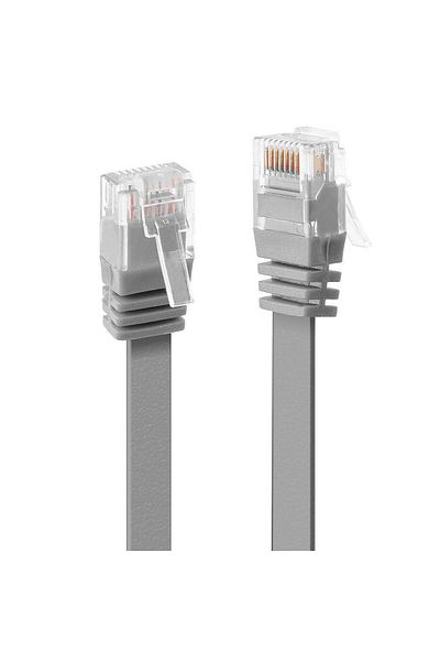 Inna marka Cablu de rețea plat Lindy Cat.6 U/UTP 2m gri 5UTP-05Y, 47492