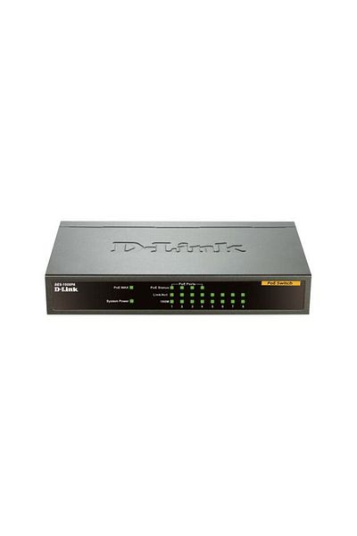 Inna marka D-Link 8-portowy przełącznik 10/100 Desktop z 4 portami PoE, DES-1008PA
