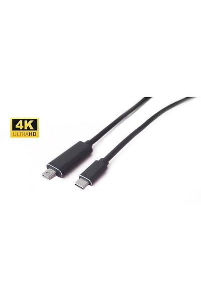 MicroConnect Kabel 4K USB-C - mini Displayport 1m