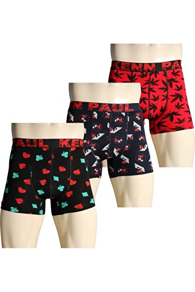 Viselya 3 piese colorate, bumbac piese de lux pentru bărbați boxeri