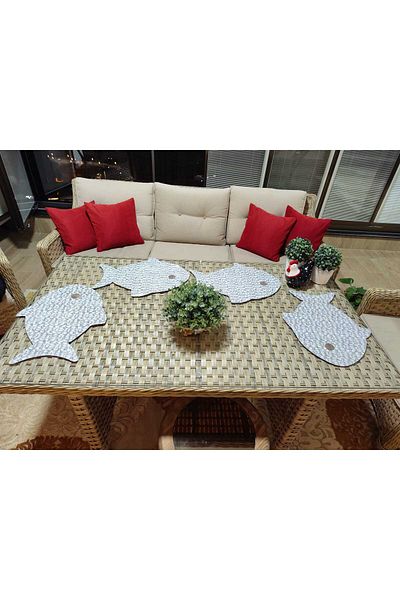 Germenicia Fish Shaped Genuine Leather American Service/Runner – 41X32 cm