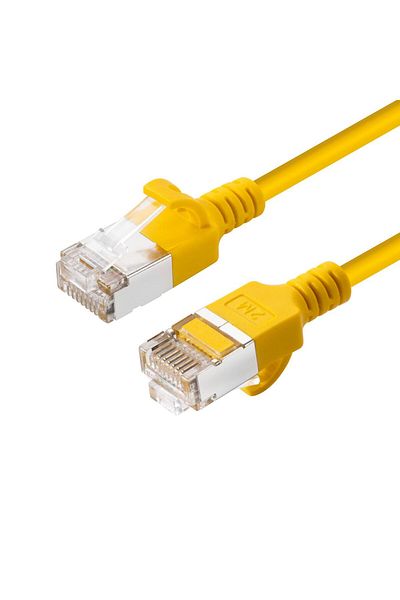Inna marka MicroConnect Kabel sieciowy CAT6A U-FTP Slim LSZH 2m, żółty, V-FTP6A02Y-SLIM