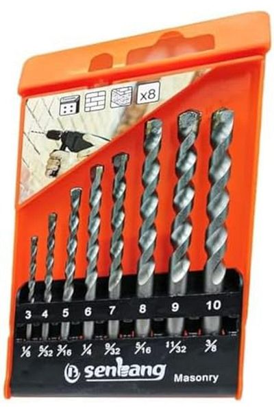 Generic 8PCS Quick Connect Impact Drill Bit Set – 1/8 to 3/8 Inch for Steel & Wood