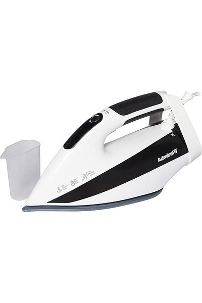 Admiral 2800W Steam Iron With Ceramic Soleplate, Auto Shut-Off Function, 330ML Water Tank, Steam & W