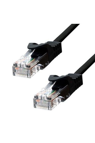 ProXtend Kabel Ethernet CAT5e U/UTP CU PVC Czarny 1m, 5UTP-01B