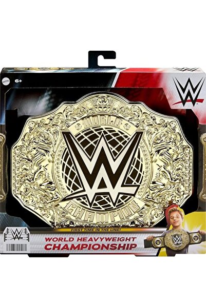 mattel حزام بطولة WWE العالمية للوزن الثقيل الذهبي HYF18