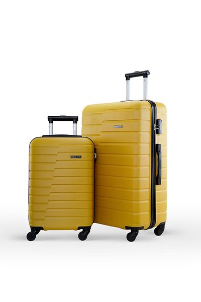 PARAJOHN Horizon 2-piece Luggage Set Abs Hard Shell Check-in Trolley Bag With 360° Spinner Wheels & Lock