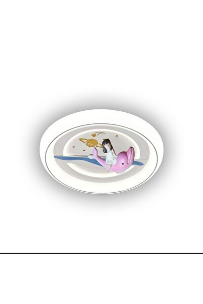 Vonalight Desıng Project 3ışık Renkli, Kumandalı, 50cm Kız,Çocuk Odası,Yatak Odası, Çember Led Tavan Lamba, Aydınlatma, Avize