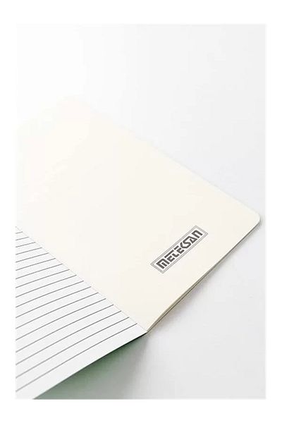 Mu Art Ahşap Notes 13X21 cm Thread Stitched Notebook with Cardboard Cover, 24 Sheets, Plain, Tile 2 Pack
