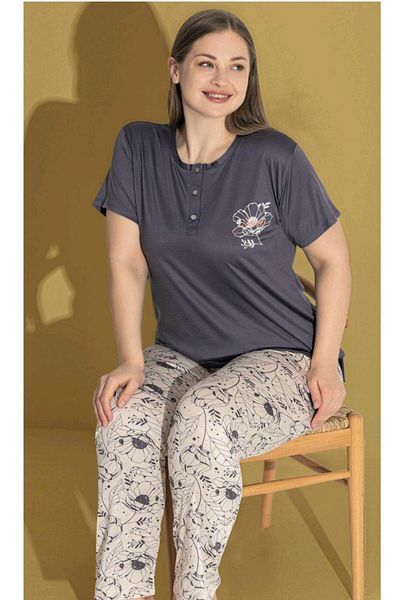 RAPAPA Women's Battal Size Bottom Top Long Set 9565