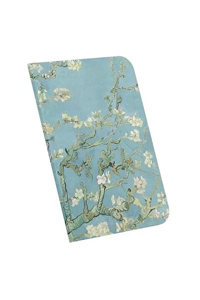 Mu Art Ahşap Retronote Almond Blossoms, Van Gogh 1890, A4 Notebook Iii, Unlined, Total 64 Pages, Wire Stitching, Esne