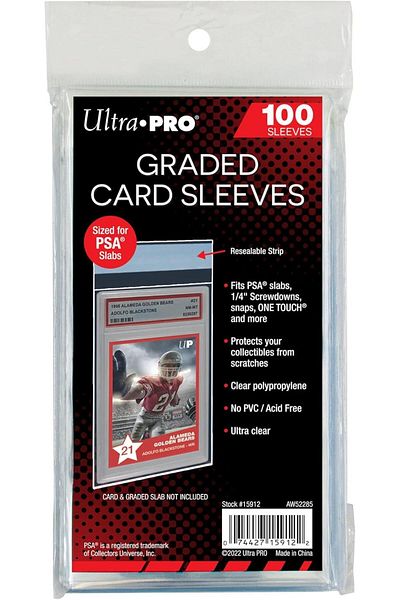 Ultra Pro Soft Sleeve Psa Graded Card Sleeves Closable 100's