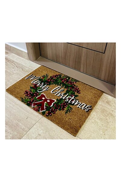 Optim Christmas Door Mat, Coconut Fiber and Rubber, Merry Christmas, DM115 - 60x40 cm