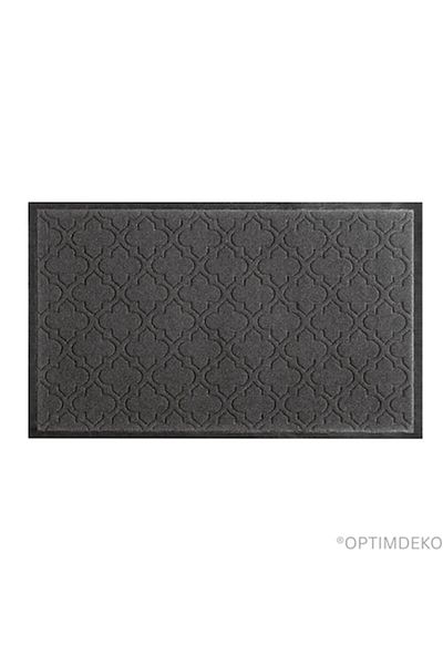 OPTIM DEKO Entrance Mat, Absorbent, Non-Slip, Modern Design, Grey, ®OPTIM DEKO