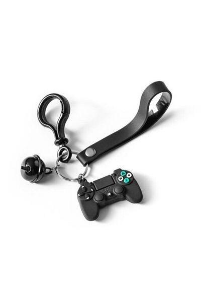 Gadget Master Gamer Keychain with Black Bell