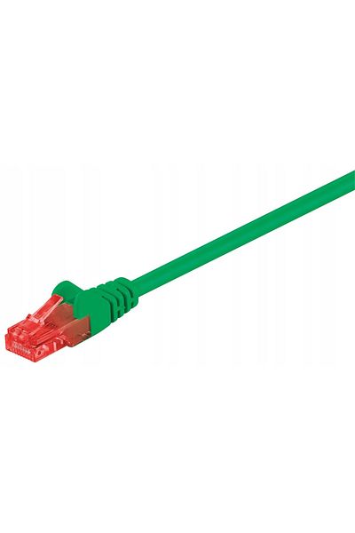 MicroConnect U/UTP CAT6 0,25M Zielony PVC