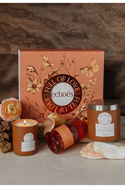 Echoes Candle & Scent Lab. Full of Love Gift Box - 3 Ürün Mix