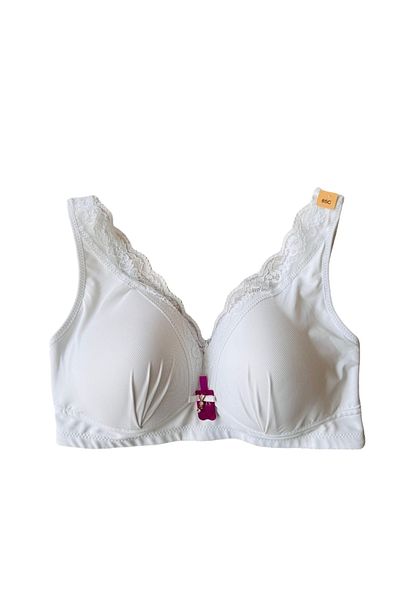 Clothes Box Lace Detailed Underwire-Free Padding-Free Gathering Bra