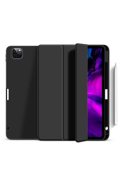 eSTUFF MIAMI Etui na iPad Pro 11 2024 z miejscem na rysik. Czarne, skórzane., ES68201210-BULK