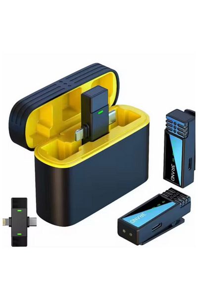 ROHS Microfoane wireless profesionale 2 în 1 RoHS®, tip lavelieră, Apple și Android