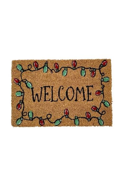 Optim Christmas Entry Mat, Coir and Rubber, WELCOME, DM120 - 60x40 cm