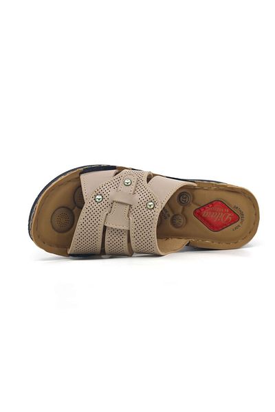 HEREVEMAGAZA Vizyon Zenne Padded Daily Slippers Mink