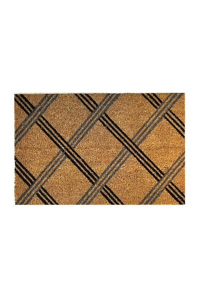 Optim Entrance mat, coconut fiber and rubber, BLACK & WHITE, DM125 - 60x40 cm