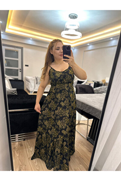 BERNEO Rochie maxi pentru damă cu talie elastică