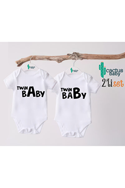 CACTUS COLLECTION IKIZ BEBEK TWIN بدلة الجسم للأطفال 2