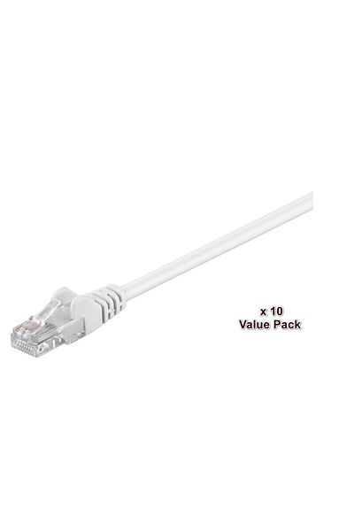 MicroConnect U/UTP CAT5e 2m alb 10 buc