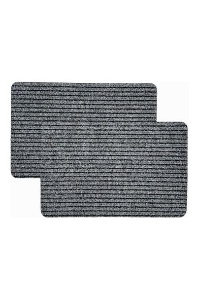 OPTIM DEKO Pachet 2 x Covoras intrare, mocheta si cauciuc, antiderapant, 32G1 60x40 cm