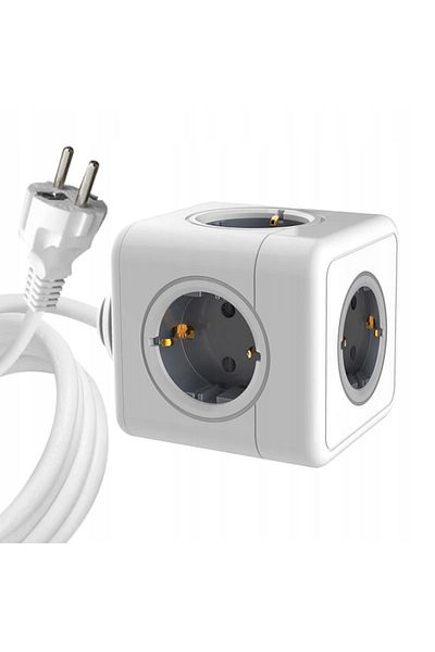 MicroConnect Cablu PowerCube 5 Prize Schuko 1,5 m Alb